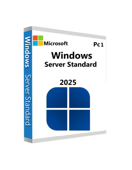 Windows Server 2025 Standard Retail 2 PCs 1 Lifetime Key