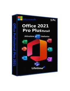 Microsoft Office Pro Plus 2021 Retail 5 PCs 1 Key Call and Activate