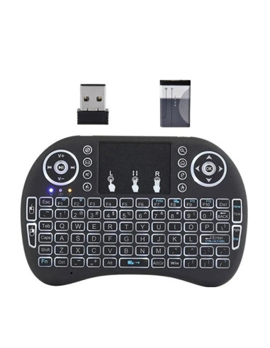 Mini Tastiera Compatibile Wireless 2.4 Pad Air Per TV Pc Box Android con Pila