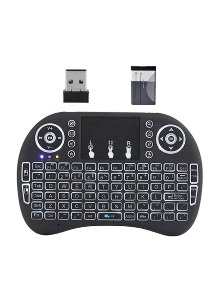 Mini Tastiera Compatibile Wireless 2.4 Pad Air Per TV Pc Box Android con Pila