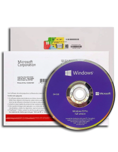 Windows Microsoft 10 Pro 32 64 bit Oem Pack Dvd Ita Key A Vita