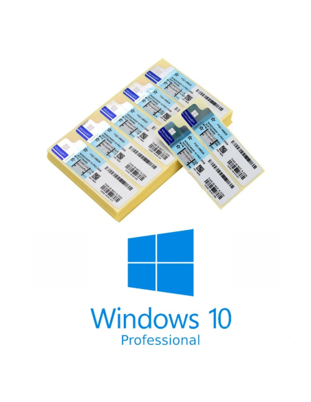 Windows Microsoft 10 Pro 32 64 Bit Coa Blue Premium 1 PC Key A Vita