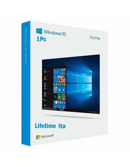 Microsoft Windows 10 Home Retail ITA 1 Pc 1 Lifetime Key