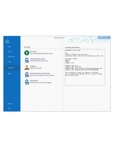 Backup4all Lite 1 PC 1 Key 1 year