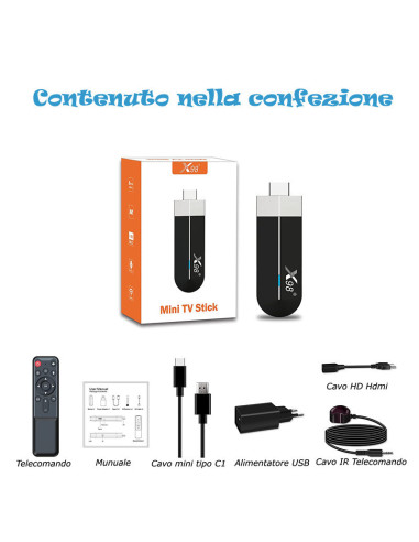 Tv Pen X98 S500 4 Core 4K Android 11 Ram 2Gb Rom 16Gb Wi Fi 2.4 5G