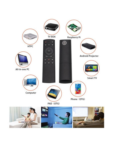 Telecomando G20S Vocale Air Mouse 2.4G Wireless Giroscopio Universale