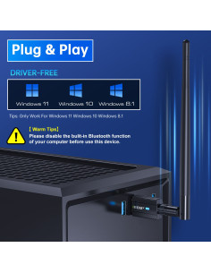 EP-B3552 Plus USB Wi-Fi 2.4Ghz 200 Mt. 2 in 1 Bluetooth 5.3 2