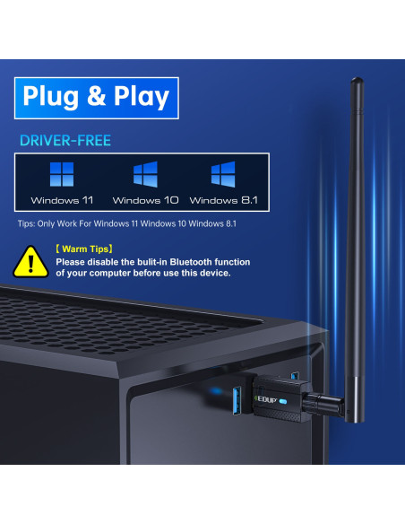 EP-B3552 Plus USB Wi-Fi 2.4Ghz 200 Mt. 2 in 1 Bluetooth 5.3