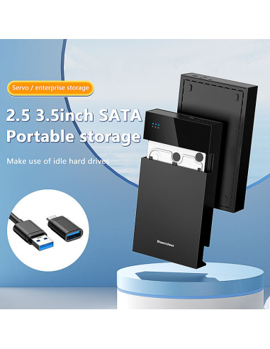 CASE HHD Esterno 3.5-2.5 Pollici SATA USB 3.0 per PC Laptop HDD Box