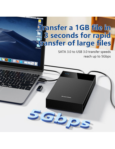 copy of CASE HHD Esterno 3.5-2.5 Pollici SATA USB 3.0 per PC Laptop HDD Box
