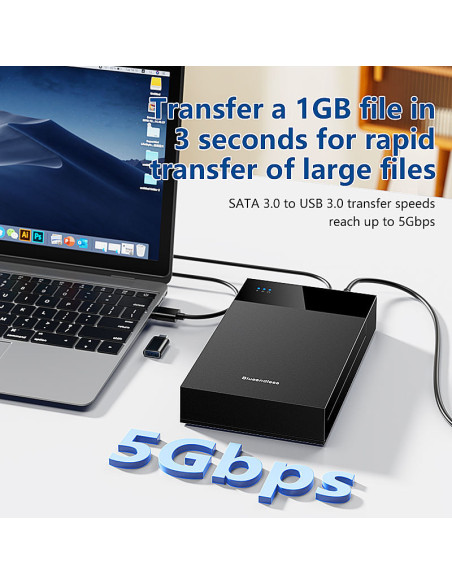 CASE HHD Esterno 3.5-2.5 Pollici SATA USB 3.0 per PC Laptop HDD Box