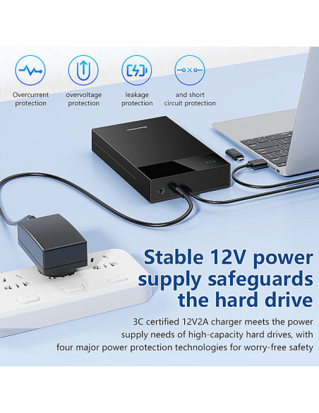 copy of CASE HHD Esterno 3.5-2.5 Pollici SATA USB 3.0 per PC Laptop HDD Box