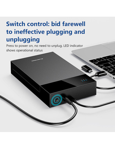 CASE HHD Esterno 3.5-2.5 Pollici SATA USB 3.0 per PC Laptop HDD Box