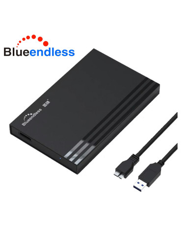 CASE Hard Disk Cavo Usb-A Esterno 2.5 Pollici SATA USB 3.0 Per PC Laptop HDD Box