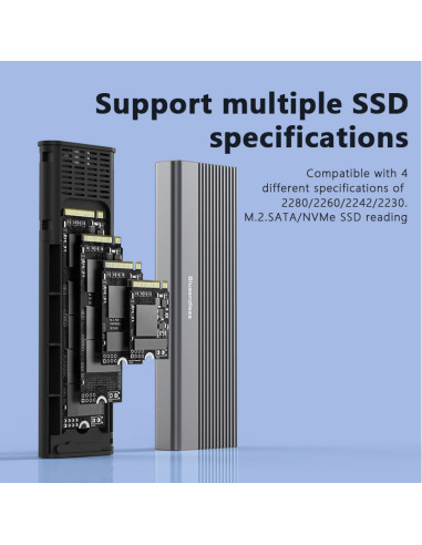 copy of copy of CASE HHD Esterno 3.5-2.5 Pollici SATA USB 3.0 per PC Laptop HDD Box