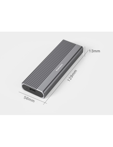 Box Case Hard Disk Protocollo M.2 NVMe/SATA Con Cavo da Tipo-C/USB-A 2818SN