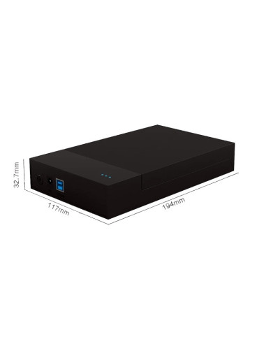 CASE Box BS-MR35T HHD Esterno 3.5-2.5 Pollici SATA USB 3.0 per PC Laptop Supporta fino 20TB