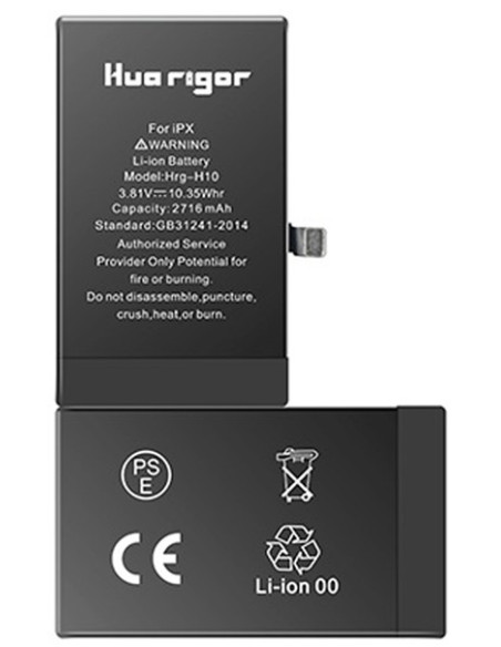 Batteria iPhone X 2716mAh Chip Ti 0 Cicli Inclusi Kit Strumenti Biadesivo Batteria