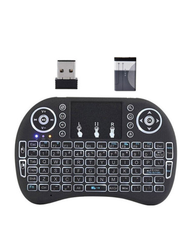 Mini Tastiera Compatibile Wireless 2.4 Pad Air Per TV Pc Box Android con Pila