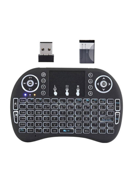 Mini Tastiera Compatibile Wireless 2.4 Pad Air Per TV Pc Box Android con Pila