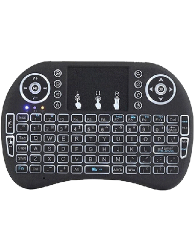 Mini Tastiera Compatibile Wireless 2.4 Pad Air Per TV Pc Box Android con Pila