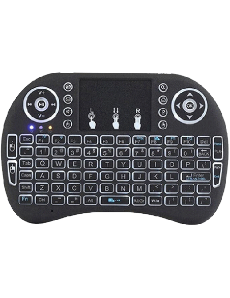 Mini Tastiera Compatibile Wireless 2.4 Pad Air Per TV Pc Box Android con Pila