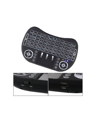Mini Tastiera Compatibile Wireless 2.4 Pad Air Per TV Pc Box Android con Pila