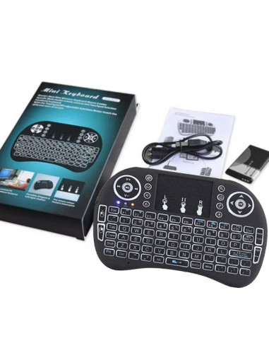 Mini Tastiera Compatibile Wireless 2.4 Pad Air Per TV Pc Box Android con Pila