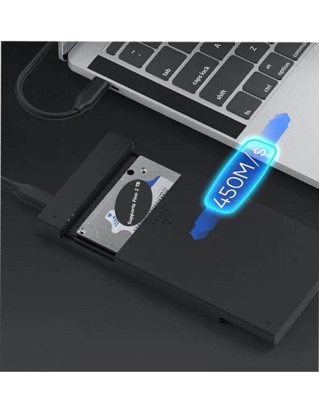 CASE Box Hard Disk MR23S Cavo Usb-A Esterno 2.5 Pollici SATA USB 3.0 Per PC Laptop