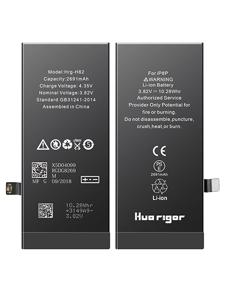 Batteria iPhone 8 Plus 2691mAh 0 Cicli inclusi Kit Strumenti 2 Biadesivi Per Batteria e Display