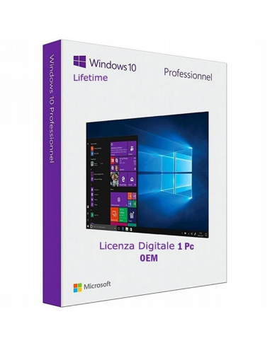 Microsoft Windows 10 Pro OEM 1 Pc 1 Lifetime Key
