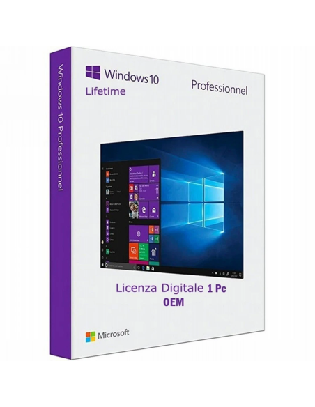 Microsoft Windows 10 Pro OEM 1 Pc 1 Lifetime Key
