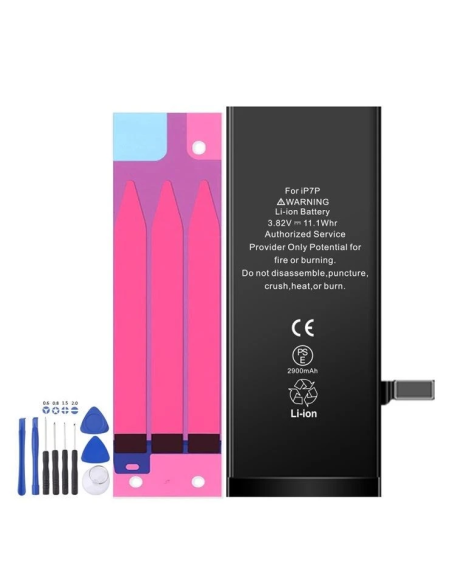 Batteria iPhone 7 Plus 2900mAh Nuova 0 Cicli Chip YX Kit Incluso