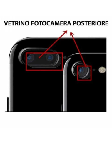 Vetrino Lente Fotocamera per iPhone 7 Plus Ricambio Pari OEM