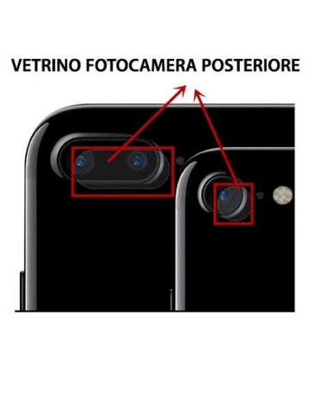 Vetrino Lente Fotocamera per iPhone 7 Plus Ricambio Pari OEM