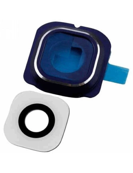 Lente Vetro Fotocamera Posteriore Per Samsung Galaxy S6 G925F Blu