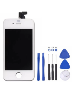 Vetro Touch Lcd Assemblato iPhone 4S Bianco Grado A 2