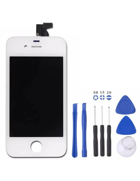Vetro Touch Lcd Completo iPhone 4 Bianco Grado A e Tools