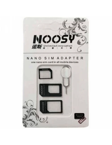 Adattatore Nano Micro sim iPhone 4 4S Per 5 5S 5C 6 6s plus Kit 4 in 1