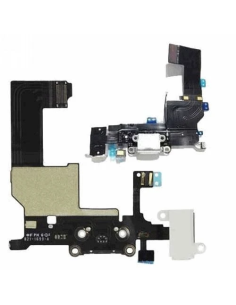 Connettore Flex Ricarica Jack Audio Dock Microfono per iPhone 5 Bianco