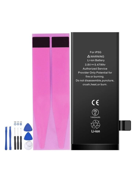 Batteria iPhone 5 1440mAh Qualità Pari Oem 0 Cicli kit e Adesivo