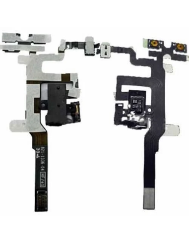 Cavo Flex Volume Jack Cuffie NeroPari OEM iPhone 4S