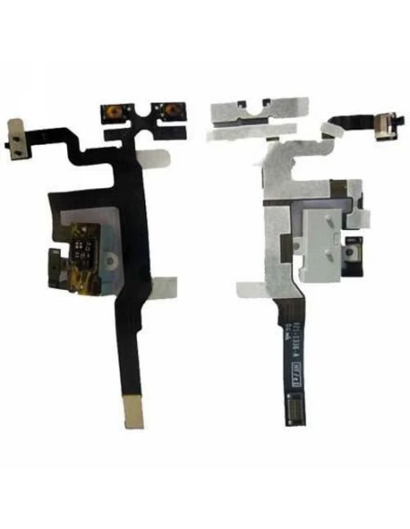 White Headphone Jack Volume Flex Cable Compatible with OEM iPhone 4S