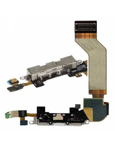 Connettore Ricarica Microfono per iPhone 4S Bianco Pari OEM