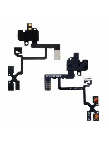 Volume Jack Headphone Mute Flex Cable for iPhone 4 Black